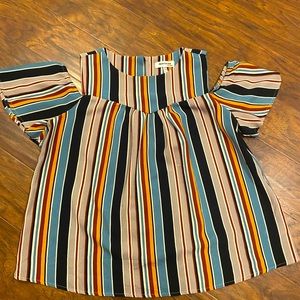 Open shoulder blouse